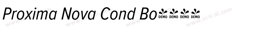 Proxima Nova Cond Bo字体转换